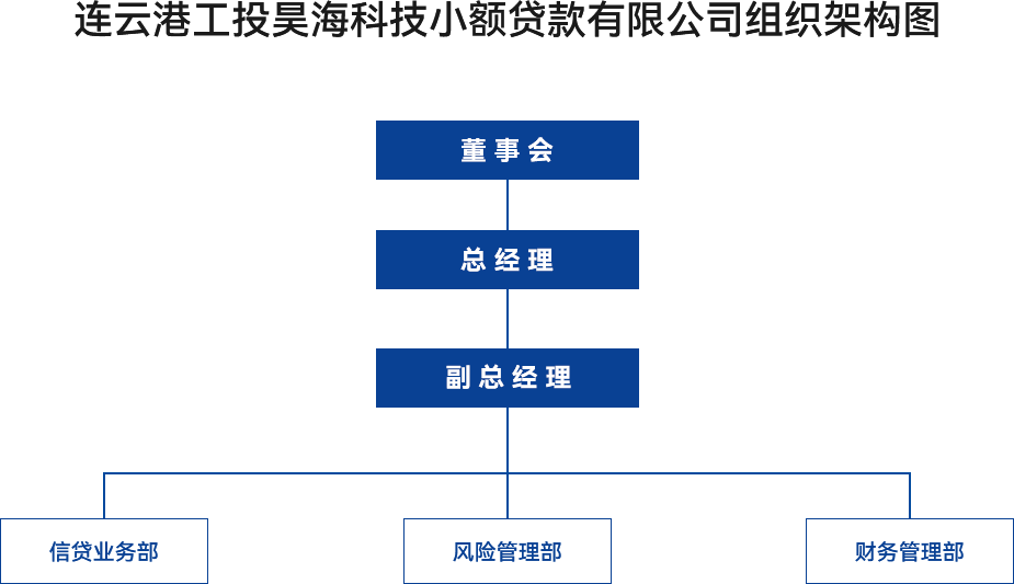 金融板塊-連云港工投昊?？萍夹☆~貸款有限公司組織架構圖
